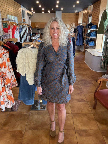 FRNCH Salem Marron Glacé Dress
