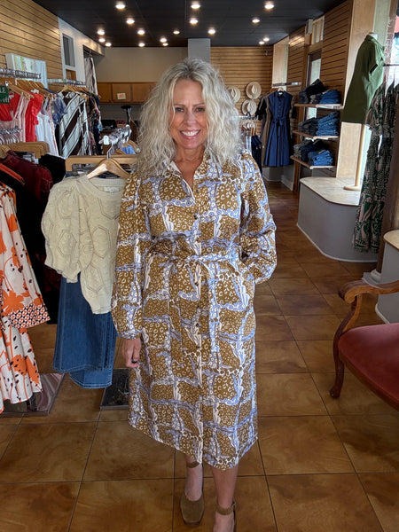 FRNCH Bengal Print Dress