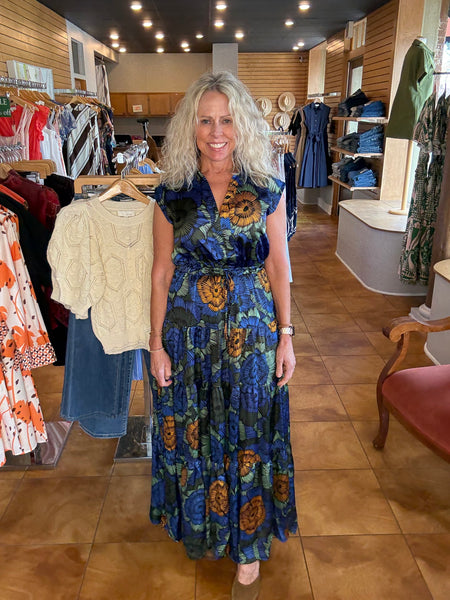 PINCH Floral Tiered Maxi Dress