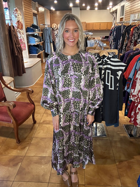 FRNCH Sarriette Leo Print Dress