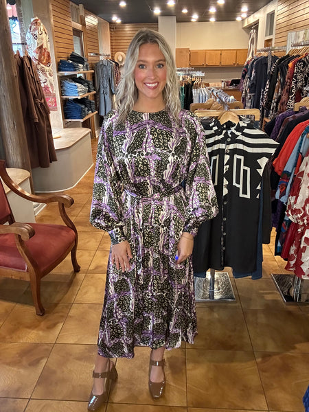 FRNCH Sarriette Leo Print Dress