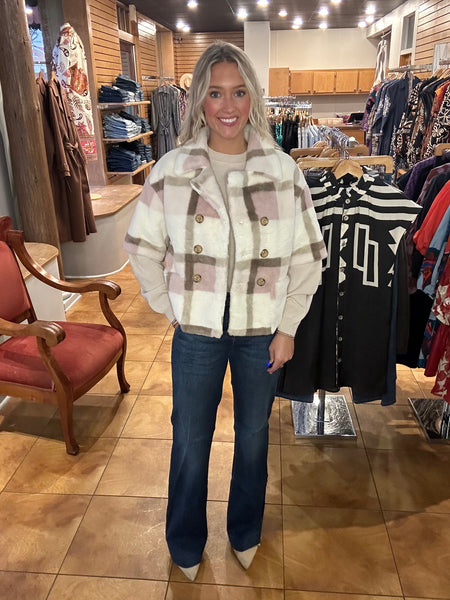 Ivy Jane Double Button Fur Jacket