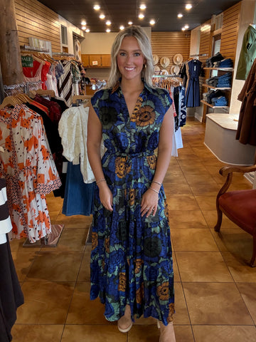 PINCH Floral Tiered Maxi Dress