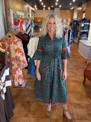 Isla Payal Cape Midi [partridge teal]
