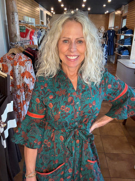 Isla Payal Cape Midi [partridge teal]