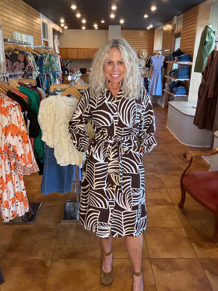 Jade Gathered Neck Midi Dress