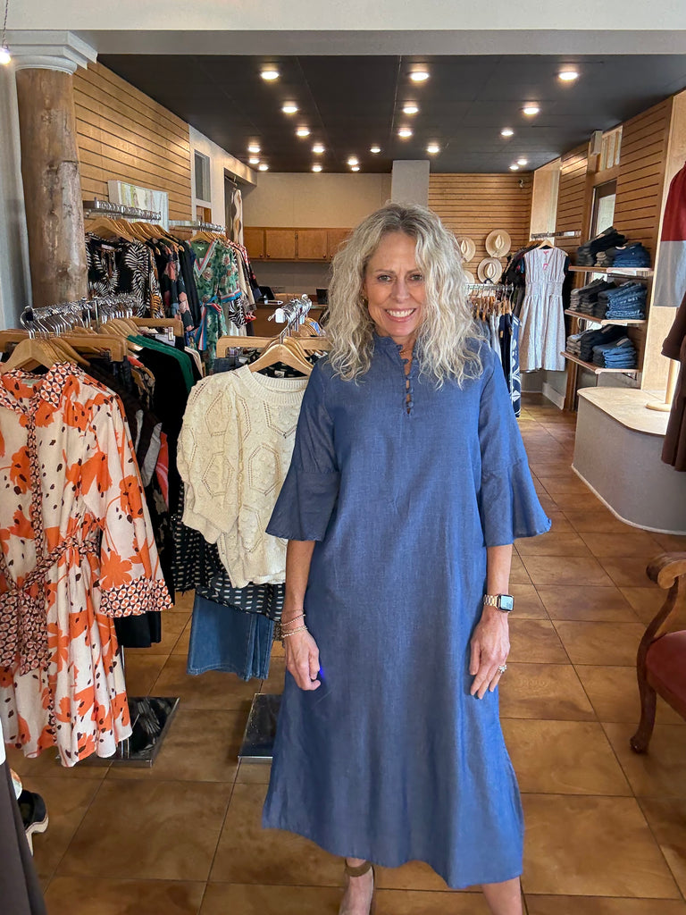 Isla Payal Como Midi [chambray]
