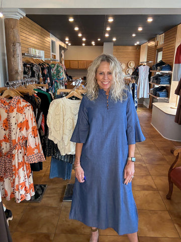 Isla Payal Como Midi [chambray]