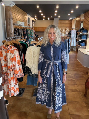 Isla Payal Chelsea Maxi Dress [navy]