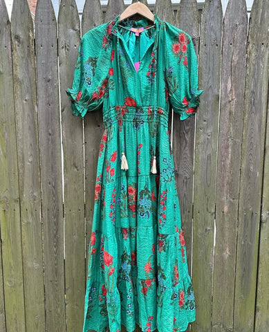 THML Tiered Floral Print Dress