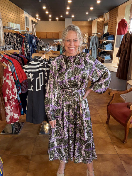 FRNCH Sarriette Leo Print Dress