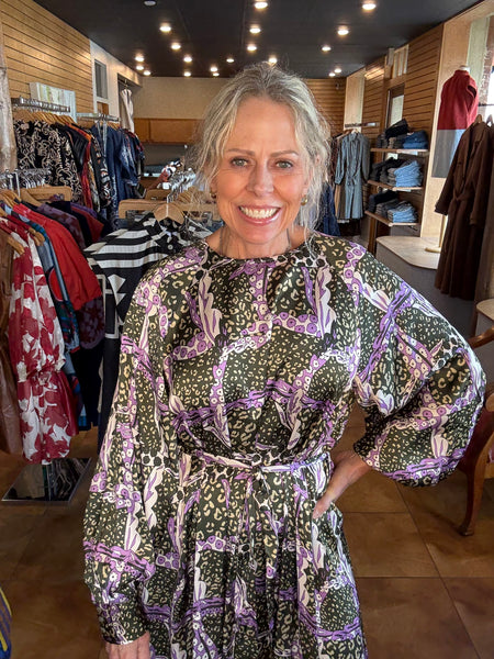 FRNCH Sarriette Leo Print Dress