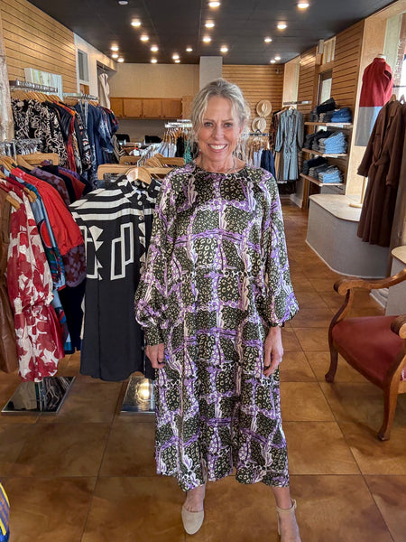 FRNCH Sarriette Leo Print Dress