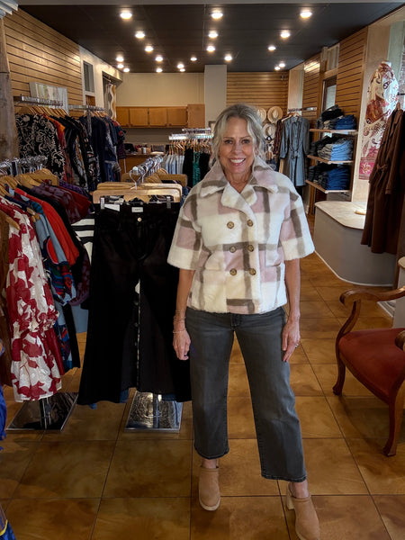 Ivy Jane Double Button Fur Jacket