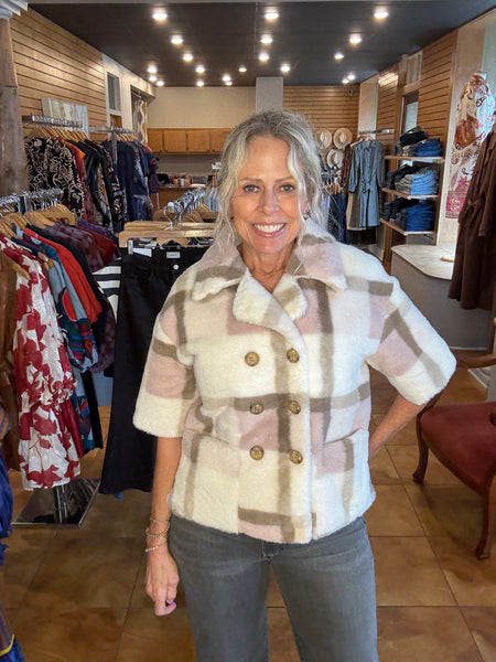 Ivy Jane Double Button Fur Jacket