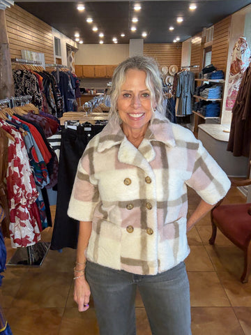 Ivy Jane Double Button Fur Jacket