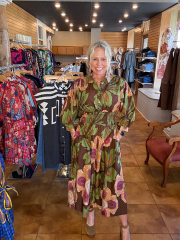 Uncle Frank Big Blooms Dress