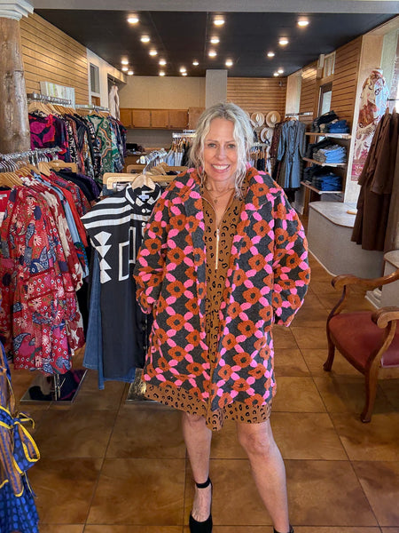 Ivy Jane Puff Pattern Faux Fur Coat