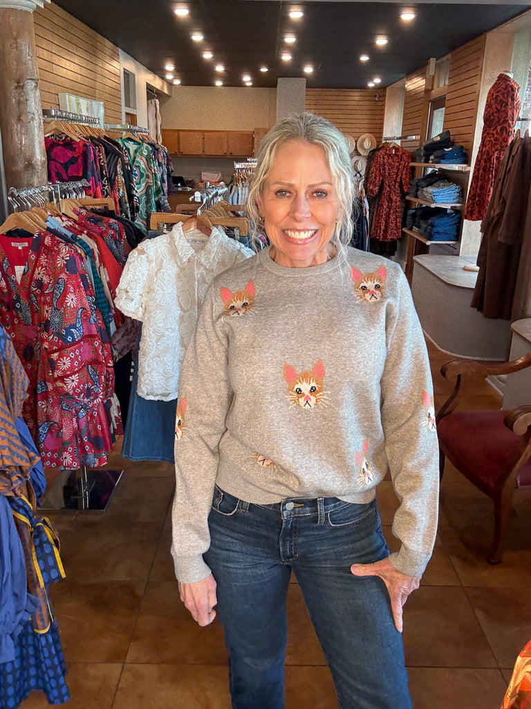 THML Cat Knit Sweater