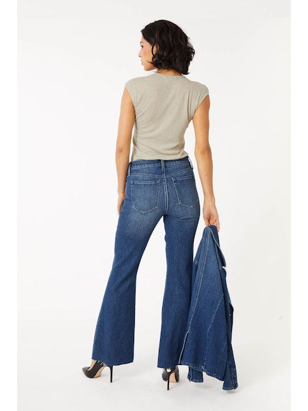 Level 99 Claudia Flare Mid Rise Brit Blue