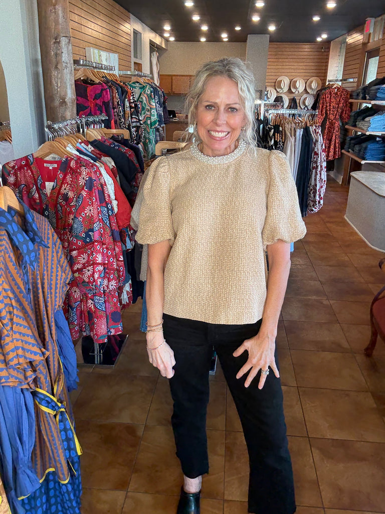 Ivy Jane Beaded Neck Top