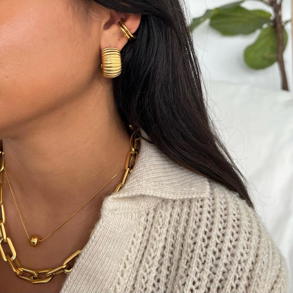 Ellie Vail Peyton Chunky Hoop Earring