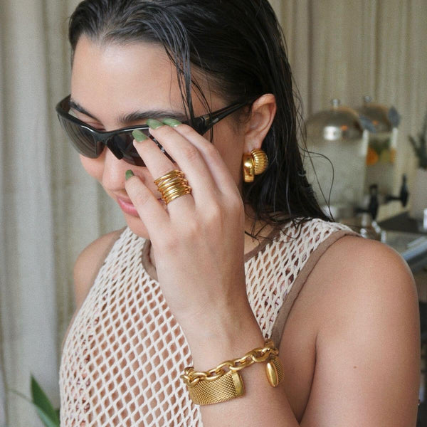 Ellie Vail Peyton Chunky Hoop Earring