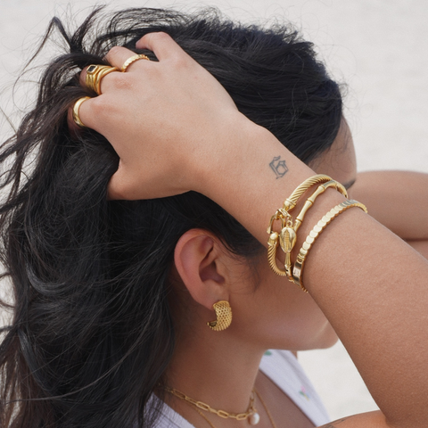 Ellie Vail Yanna Mesh Mini Hoop Earring