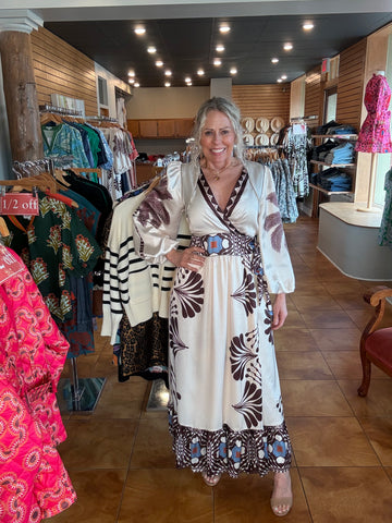 Ciebon Printed Maxi Dress