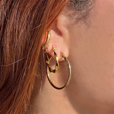 Ellie Vail Laurette Medium Hoop Earring