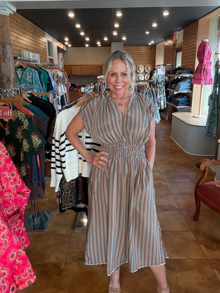 THML Smocked Waist Dress