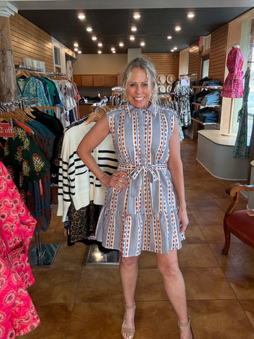 Joy Joy Front Placket Shirt Dress