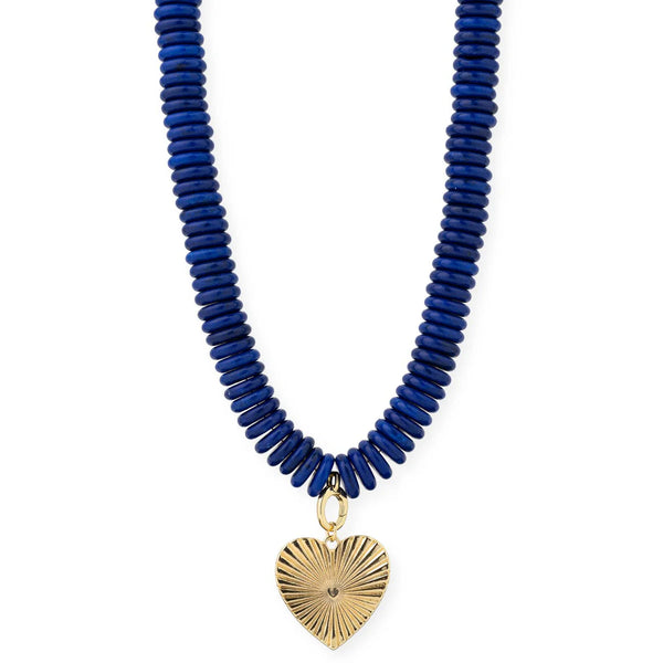 Bracha Grand Love Necklace [blue]