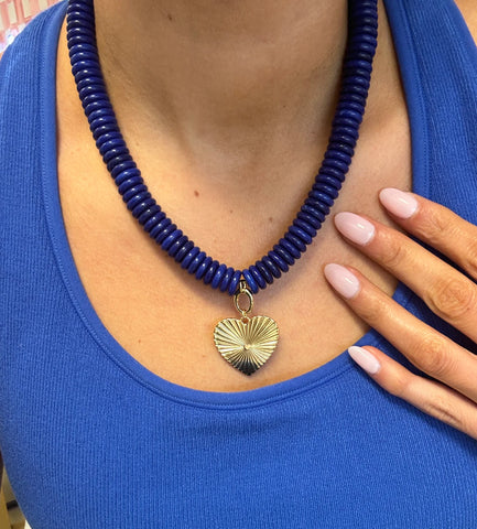 Bracha Grand Love Necklace [blue]