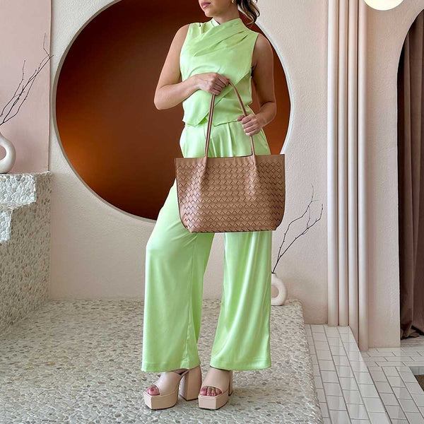 Melie Bianco Victoria Handbag [tan]