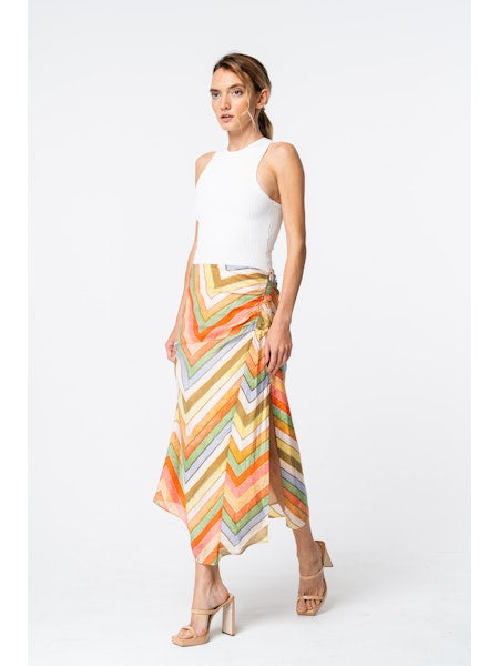 Ciebon Chevron Multi Skirt