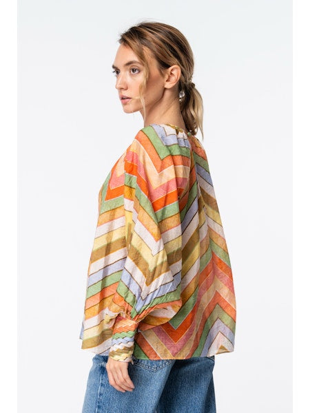 Ciebon Chevron Multi Skirt