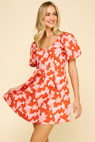 PINCH Floral Print Mini Dress