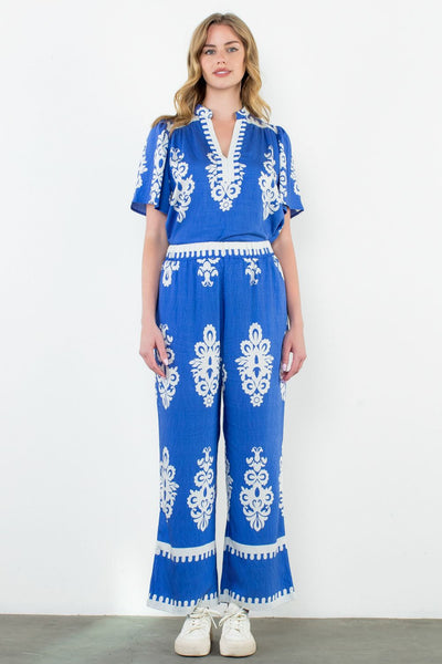 THML Wide Leg Print Pant