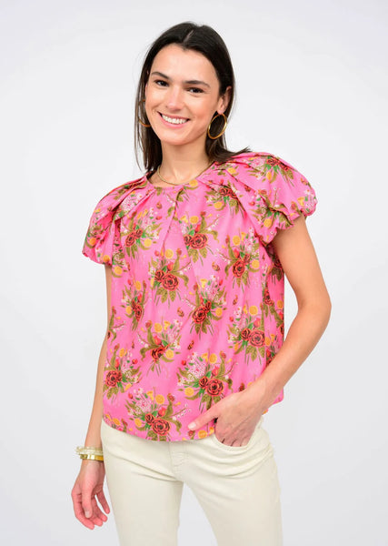 Ivy Jane Pleated Neck Top