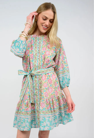 Uncle Frank Many Buttons Block Dress