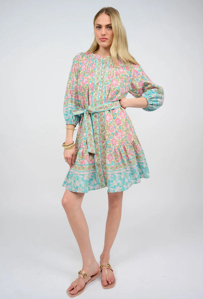 Uncle Frank Many Buttons Block Dress