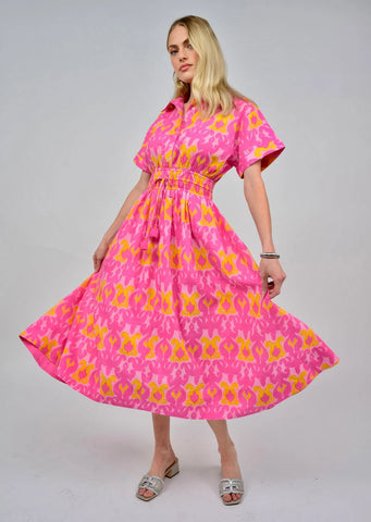Uncle Frank Ikatching Shirt Dress