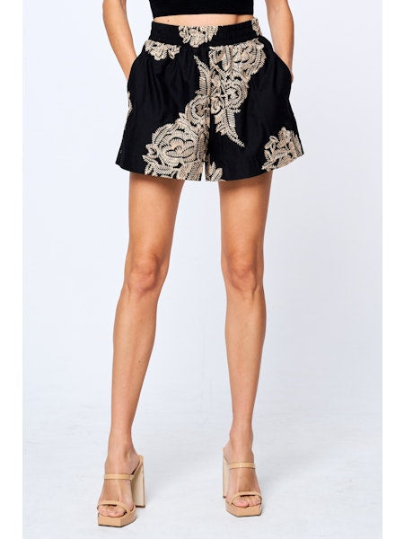 Ciebon Embroidered Short