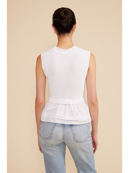 Lucy Paris Millie Mixed Media Top