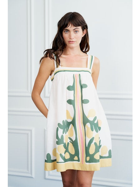 Ciebon Engineer Lemon Printed Mini Dress