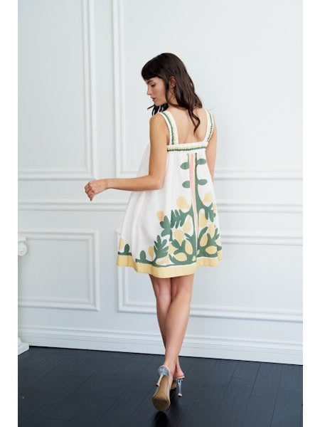 Ciebon Engineer Lemon Printed Mini Dress