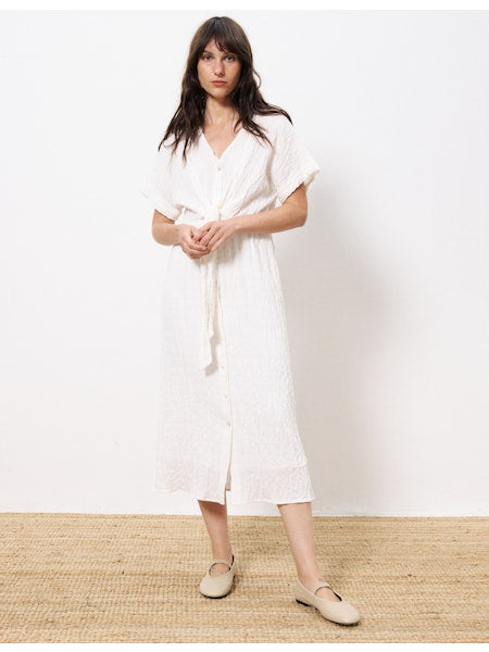 FRNCH Chryslaine Tie Front Dress