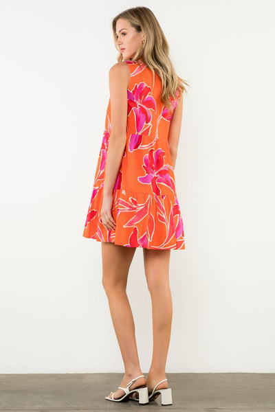 THML Sleeveless Tiered Dress