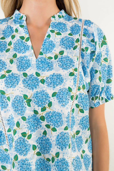 THML Puff Sleeve Flower Print top